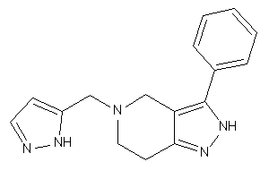 3-phenyl-5-(1H-pyrazol-5-ylmethyl)-2,4,6,7-tetrahydropyrazolo[4,3-c]pyridine