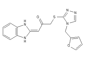 1-(1,3-dihydrobenzimidazol-2-ylidene)-3-[[4-(2-furfuryl)-1,2,4-triazol-3-yl]thio]acetone