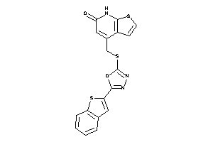 4-[[[5-(benzothiophen-2-yl)-1,3,4-oxadiazol-2-yl]thio]methyl]-7H-thieno[2,3-b]pyridin-6-one