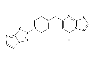 7-[(4-imidazo[2,1-b][1,3,4]thiadiazol-2-ylpiperazino)methyl]thiazolo[3,2-a]pyrimidin-5-one