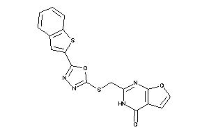 2-[[[5-(benzothiophen-2-yl)-1,3,4-oxadiazol-2-yl]thio]methyl]-3H-furo[2,3-d]pyrimidin-4-one