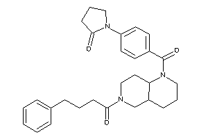 1-[4-[6-(4-phenylbutanoyl)-2,3,4,4a,5,7,8,8a-octahydro-1,6-naphthyridine-1-carbonyl]phenyl]-2-pyrrolidone