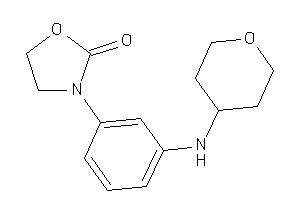 3-[3-(tetrahydropyran-4-ylamino)phenyl]oxazolidin-2-one