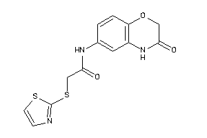 N-(3-keto-4H-1,4-benzoxazin-6-yl)-2-(thiazol-2-ylthio)acetamide