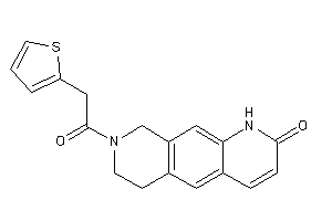 8-[2-(2-thienyl)acetyl]-1,6,7,9-tetrahydropyrido[4,3-g]quinolin-2-one