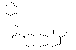 8-hydrocinnamoyl-1,6,7,9-tetrahydropyrido[4,3-g]quinolin-2-one