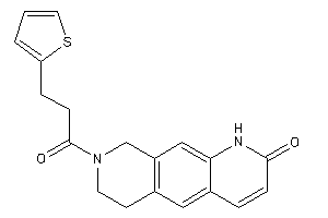 8-[3-(2-thienyl)propanoyl]-1,6,7,9-tetrahydropyrido[4,3-g]quinolin-2-one