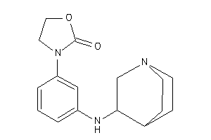 3-[3-(quinuclidin-3-ylamino)phenyl]oxazolidin-2-one