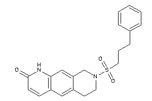 8-(3-phenylpropylsulfonyl)-1,6,7,9-tetrahydropyrido[3,2-g]isoquinolin-2-one