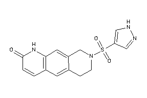 8-(1H-pyrazol-4-ylsulfonyl)-1,6,7,9-tetrahydropyrido[3,2-g]isoquinolin-2-one