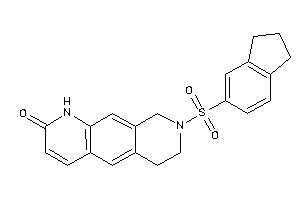 8-indan-5-ylsulfonyl-1,6,7,9-tetrahydropyrido[3,2-g]isoquinolin-2-one