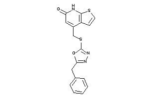 4-[[(5-benzyl-1,3,4-oxadiazol-2-yl)thio]methyl]-7H-thieno[2,3-b]pyridin-6-one