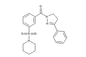 (3-phenyl-2-pyrazolin-1-yl)-(3-piperidinosulfonylphenyl)methanone