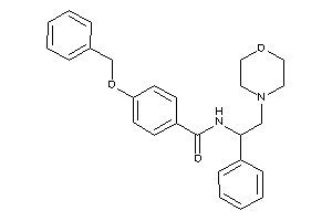 4-benzoxy-N-(2-morpholino-1-phenyl-ethyl)benzamide