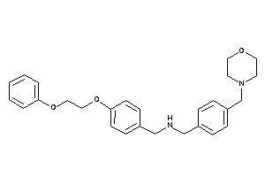 [4-(morpholinomethyl)benzyl]-[4-(2-phenoxyethoxy)benzyl]amine