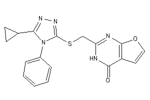 2-[[(5-cyclopropyl-4-phenyl-1,2,4-triazol-3-yl)thio]methyl]-3H-furo[2,3-d]pyrimidin-4-one