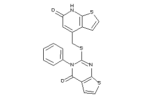 2-[(6-keto-7H-thieno[2,3-b]pyridin-4-yl)methylthio]-3-phenyl-thieno[2,3-d]pyrimidin-4-one