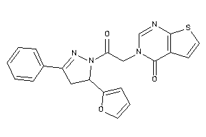 3-[2-[5-(2-furyl)-3-phenyl-2-pyrazolin-1-yl]-2-keto-ethyl]thieno[2,3-d]pyrimidin-4-one