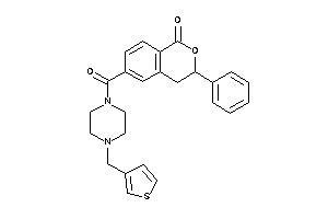 3-phenyl-6-[4-(3-thenyl)piperazine-1-carbonyl]isochroman-1-one