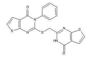 2-[[(4-keto-3-phenyl-thieno[2,3-d]pyrimidin-2-yl)thio]methyl]-3H-furo[2,3-d]pyrimidin-4-one