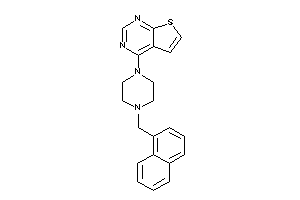 4-[4-(1-naphthylmethyl)piperazino]thieno[2,3-d]pyrimidine