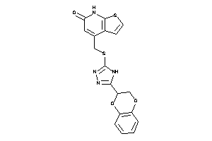4-[[[5-(2,3-dihydro-1,4-benzodioxin-3-yl)-4H-1,2,4-triazol-3-yl]thio]methyl]-7H-thieno[2,3-b]pyridin-6-one