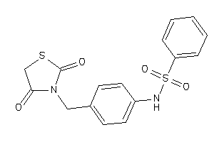 N-[4-[(2,4-diketothiazolidin-3-yl)methyl]phenyl]benzenesulfonamide