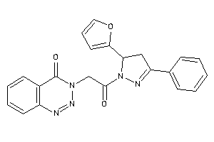 3-[2-[5-(2-furyl)-3-phenyl-2-pyrazolin-1-yl]-2-keto-ethyl]-1,2,3-benzotriazin-4-one