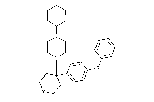 1-cyclohexyl-4-[4-(4-phenoxyphenyl)tetrahydrothiopyran-4-yl]piperazine