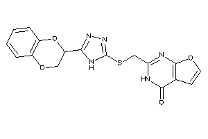 2-[[[5-(2,3-dihydro-1,4-benzodioxin-3-yl)-4H-1,2,4-triazol-3-yl]thio]methyl]-3H-furo[2,3-d]pyrimidin-4-one