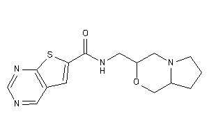 N-(3,4,6,7,8,8a-hexahydro-1H-pyrrolo[2,1-c][1,4]oxazin-3-ylmethyl)thieno[2,3-d]pyrimidine-6-carboxamide