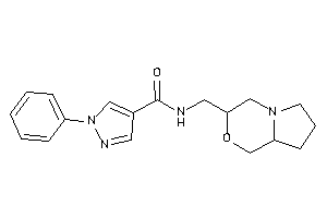 N-(3,4,6,7,8,8a-hexahydro-1H-pyrrolo[2,1-c][1,4]oxazin-3-ylmethyl)-1-phenyl-pyrazole-4-carboxamide