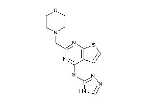 4-[[4-(4H-1,2,4-triazol-3-ylthio)thieno[2,3-d]pyrimidin-2-yl]methyl]morpholine