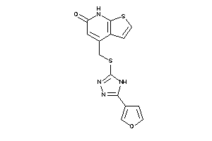 4-[[[5-(3-furyl)-4H-1,2,4-triazol-3-yl]thio]methyl]-7H-thieno[2,3-b]pyridin-6-one