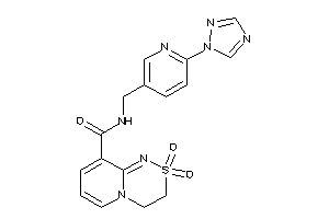 2,2-diketo-N-[[6-(1,2,4-triazol-1-yl)-3-pyridyl]methyl]-3,4-dihydropyrido[2,1-c][1,2,4]thiadiazine-9-carboxamide