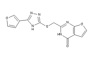 2-[[[5-(3-furyl)-4H-1,2,4-triazol-3-yl]thio]methyl]-3H-furo[2,3-d]pyrimidin-4-one