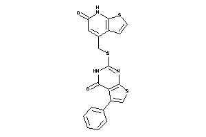 Image of 2-[(6-keto-7H-thieno[2,3-b]pyridin-4-yl)methylthio]-5-phenyl-3H-thieno[2,3-d]pyrimidin-4-one