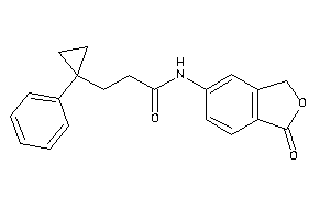 N-(1-ketophthalan-5-yl)-3-(1-phenylcyclopropyl)propionamide