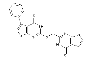 2-[[(4-keto-5-phenyl-3H-thieno[2,3-d]pyrimidin-2-yl)thio]methyl]-3H-furo[2,3-d]pyrimidin-4-one