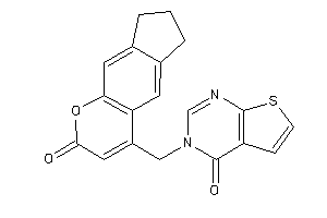 Image of 3-[(2-keto-7,8-dihydro-6H-cyclopenta[g]chromen-4-yl)methyl]thieno[2,3-d]pyrimidin-4-one