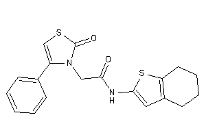 2-(2-keto-4-phenyl-4-thiazolin-3-yl)-N-(4,5,6,7-tetrahydrobenzothiophen-2-yl)acetamide