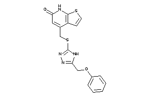 4-[[[5-(phenoxymethyl)-4H-1,2,4-triazol-3-yl]thio]methyl]-7H-thieno[2,3-b]pyridin-6-one