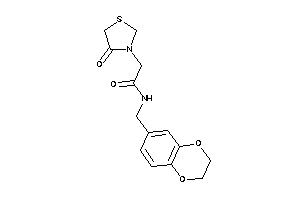 N-(2,3-dihydro-1,4-benzodioxin-6-ylmethyl)-2-(4-ketothiazolidin-3-yl)acetamide