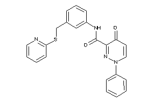 4-keto-1-phenyl-N-[3-[(2-pyridylthio)methyl]phenyl]pyridazine-3-carboxamide