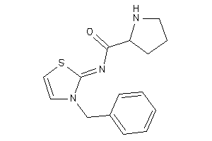 N-(3-benzyl-4-thiazolin-2-ylidene)pyrrolidine-2-carboxamide