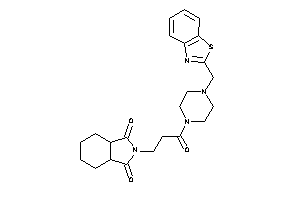 2-[3-[4-(1,3-benzothiazol-2-ylmethyl)piperazino]-3-keto-propyl]-3a,4,5,6,7,7a-hexahydroisoindole-1,3-quinone