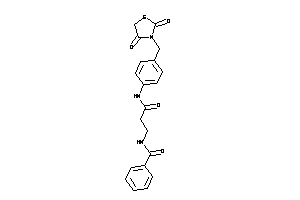 N-[3-[4-[(2,4-diketothiazolidin-3-yl)methyl]anilino]-3-keto-propyl]benzamide