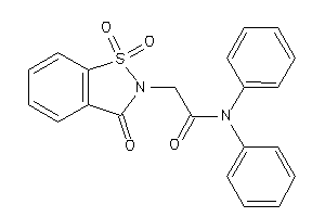 N,N-diphenyl-2-(1,1,3-triketo-1,2-benzothiazol-2-yl)acetamide