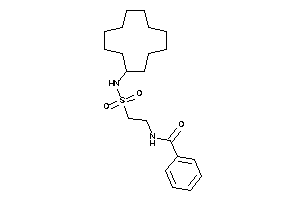 N-[2-(cyclododecylsulfamoyl)ethyl]benzamide