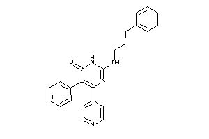 5-phenyl-2-(3-phenylpropylamino)-4-(4-pyridyl)-1H-pyrimidin-6-one
